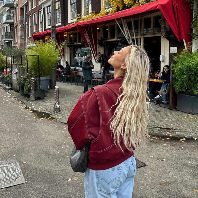 Faye | Oversized Leren Jas